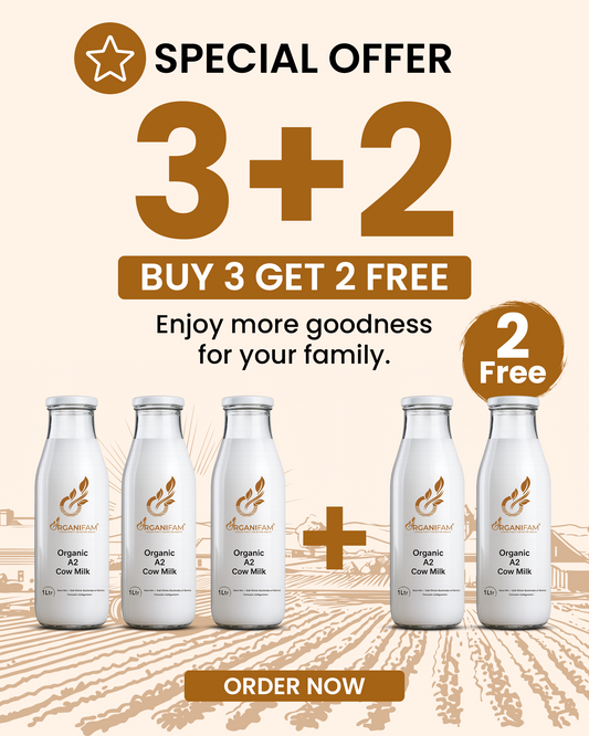 Organic A2 Cow Milk - 3+2 Special Offer