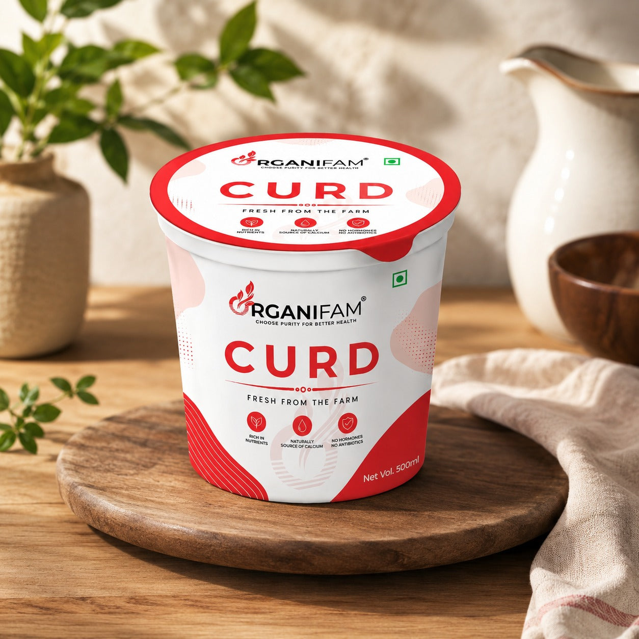 Organifam Fresh Farm Curd